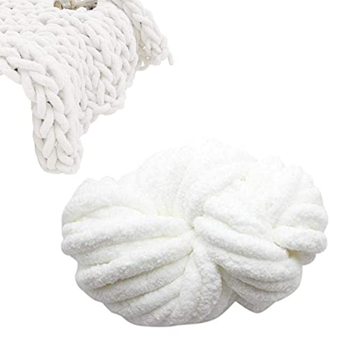 Wollgarn zum Stricken - Armstrickgarn, weiches dickes Chenille-Garn | Dickes und plüschiges Garn aus Polyestergewebe für Handstricken, Deckgarn aus strapazierfähigem Grobstrick von Generic