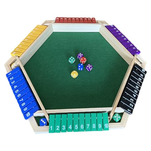 Würfelspiel Shut The Box – wasserdichte Digitale Klappkarte Aus Mit Sechs Seiten, Würfelspiel „Shut The Box“ Für Spieler | Hölzerne Shutter Box Für 6 Spieler – Wasserdichtes Klassisches Tisch- Würfelspiel Shut The Box – wasserdichte Digitale Klappkarte Aus Mit Sechs Seiten, Würfelspiel „Shut The Box“ Für Spieler | Hölzerne Shutter Box Für 6 Spieler – Wasserdichtes Klassisches Tisch- von Generic