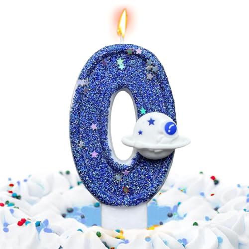 Zahl Geburtstagskerzen - Geburtstagskerzen für Kuchen, blaue Kuchenkerzen mit Weltraumplaneten-Dekorationen | DOVERTY REUNIONS REUNION TEMA FÜR PARTY, CO-Kuchenaufsatz Zahl Geburtstagskerzen - Geburtstagskerzen für Kuchen, blaue Kuchenkerzen mit Weltraumplaneten-Dekorationen | DOVERTY REUNIONS REUNION TEMA FÜR PARTY, CO-Kuchenaufsatz von Generic