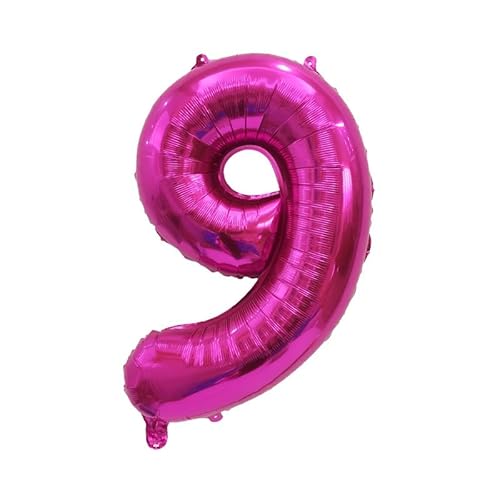 Zahlen Folienballon für Hochzeit Baby Geburtstag Party Dekoration-Rosa-9//30inch von Generic