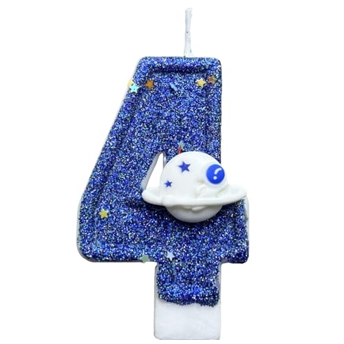 Zahlenkerzen - Full Series Digit Birthday Candles, Blaue Kuchenkerzen Mit Weltraumplanetendekorationen | Neuheit Decor Wiedervereinigungen Themenpartyzubehör, Süßer Geburtstagstorte Topper Für Freunde Zahlenkerzen - Full Series Digit Birthday Candles, Blaue Kuchenkerzen Mit Weltraumplanetendekorationen | Neuheit Decor Wiedervereinigungen Themenpartyzubehör, Süßer Geburtstagstorte Topper Für Freunde von Generic