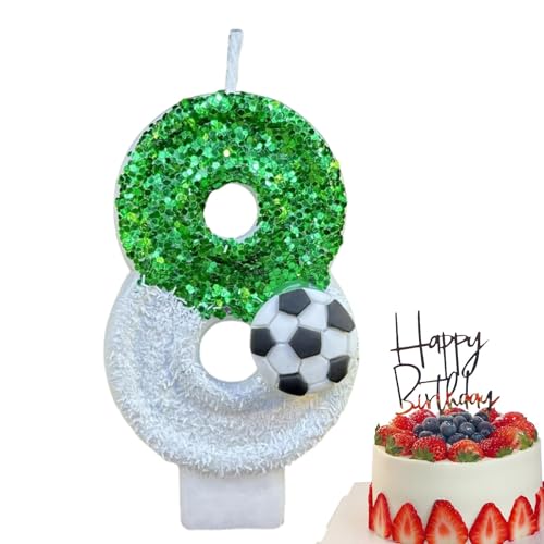 Zahlenkerzen für Kuchen - Zahlenkerzen auf der Tortendekoration, Glitzer Kerzen Dekoration für Fußball | Kreative Kuchendekoration für Geburtstag Jahrestag von Müttern Zahlenkerzen für Kuchen - Zahlenkerzen auf der Tortendekoration, Glitzer Kerzen Dekoration für Fußball | Kreative Kuchendekoration für Geburtstag Jahrestag von Müttern von Generic