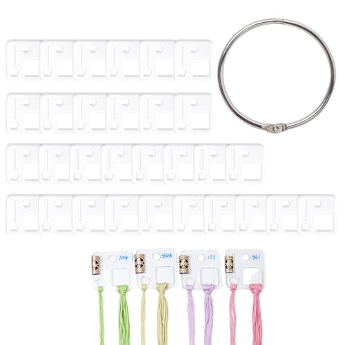 Zahnseide-Tropfen - Transparente Acrylfaden-Tropfen, Floss Drops Spulen Kreuzstiche Garnspulen | Acryl Sticktwist Tropfen Weiße Stickgarn Organizer, Floss Drops Spulen, Floss Organizer Für Cotton Zahnseide-Tropfen - Transparente Acrylfaden-Tropfen, Floss Drops Spulen Kreuzstiche Garnspulen | Acryl Sticktwist Tropfen Weiße Stickgarn Organizer, Floss Drops Spulen, Floss Organizer Für Cotton von Generic