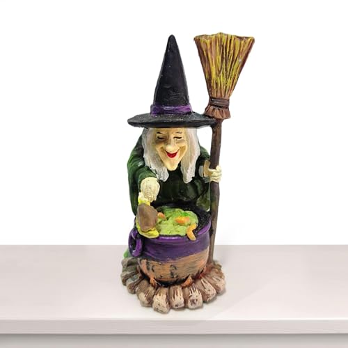 Zauberer- und Hexendekoration aus Kunstharz – Halloween-Ornamente, Sandtisch, Schreibtisch und Partydekorationen | Perfekt für Halloween-Dekoration im Innenbereich, saisonale Partys und Halloween-Disp Zauberer- und Hexendekoration aus Kunstharz – Halloween-Ornamente, Sandtisch, Schreibtisch und Partydekorationen | Perfekt für Halloween-Dekoration im Innenbereich, saisonale Partys und Halloween-Disp von Generic
