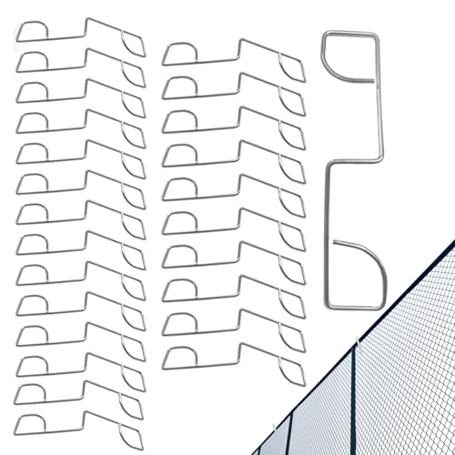 Zaunclips: Zaunclips aus Edelstahl, Befestigungsclips für den , Garten aus Edelstahl, Spanner, Klemmen, Gartenklammern, Anti-Vibrationswerkzeuge für Agric von Generic
