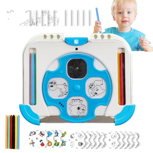 Zeichen- und Spurenprojektor, Bildprojektor zum Zeichnen - Plotterstempel-Malspielzeug, 12 kreative Neuheits-Projektions-Projektions-Zeichenbretter zum Thema Geburtstag für die von Generic