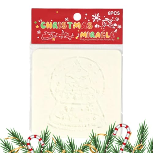 Zeichenschablonen, Weihnachts-Malschablonen | Weihnachtsbaum hohle Zeichenschablonen | Urlaub Zeichenvorlagen Bildungsurlaub Schablonen für Kinder und Erwachsene von Generic
