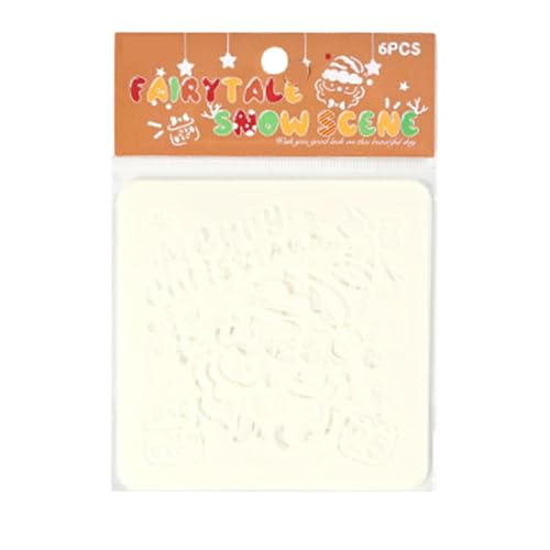 Zeichenschablonen, Weihnachts-Malschablonen | Zeichenschablonen Vorlage Vorlage Weihnachten leere Schablonen | Urlaub Zeichenvorlagen Bildungsurlaub Schablonen für Kinder und Erwachsene von Generic