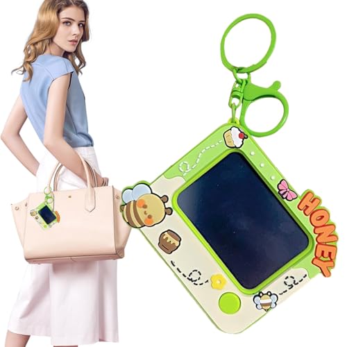 Zeichentisch Schlüsselanhänger - Zeichenblock für Kinder - Schreibbrett Ornament - Cartoon-Bienenmuster, hängende Ornamente für Kinder, Blöcke von Generic