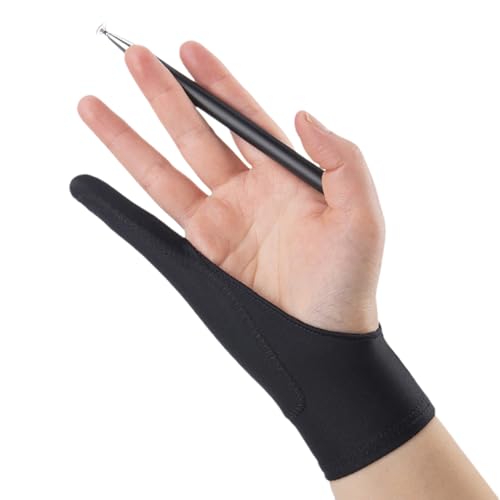 Zeichnen von Handschuhen - Tablet Zeichnungshandschuh, Stifthandschuh | Anti -Smudge -Handschuhpapier -Zeichnungserlebnis, professioneller Handschuh glattes Stiftbewegung, für Animation Grafikdesign A von Generic