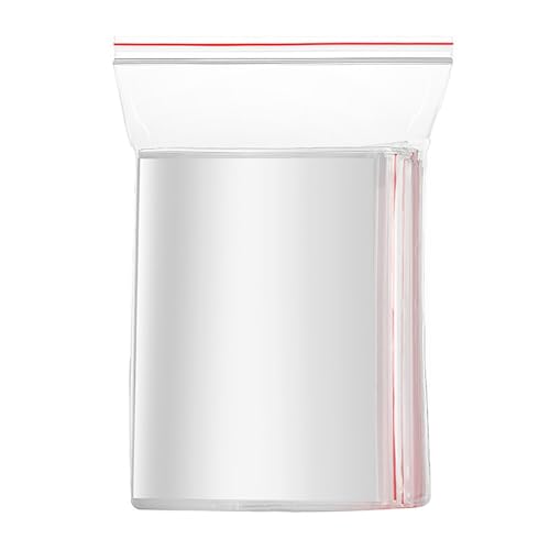 Zip Beutel 100 Stücke Transparente Druckverschluss Schnappverschluss Taschen, Wiederverschließbare Verpackungsbeutel Druckverschlussbeutel, Kunststoffbeutel Ziplock-Beutel Verschlussbeutel (12x18cm) von Generic