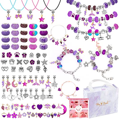 Zoyomax Mädchen Geschenke 6-12 Jahre, 162 Stück Schmuck Basteln Armbänder Selber Machen, Charm Kit Kinder, Schmuckbastelset für ab 6 7 8 9 10 11 12 Jahre von Generic