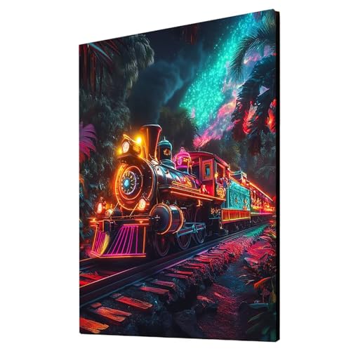 Zug Malen Nach Zahlen Erwachsene Landschaft Malen Nach Zahlen 95x70CM DIY Basteln Erwachsene Klarheit Farbe Leinwan Bilder mit Acrylfarben Set 3 Typen Pinsel für Wanddeko Wohnzimmer, Geschenke 2YH2337 Zug Malen Nach Zahlen Erwachsene Landschaft Malen Nach Zahlen 95x70CM DIY Basteln Erwachsene Klarheit Farbe Leinwan Bilder mit Acrylfarben Set 3 Typen Pinsel für Wanddeko Wohnzimmer, Geschenke 2YH2337 von Generic