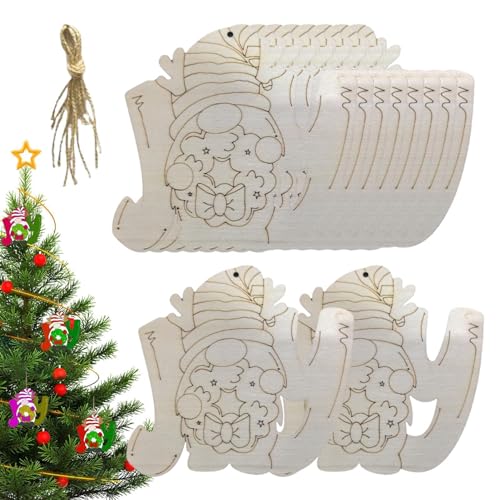 Zwergenausstecher aus für Handwerk, unvollendete Zwerge, 10 Stück, Ornament aus , zum Bemalen von Handwerk, Handwerker Zwergenausstecher aus für Handwerk, unvollendete Zwerge, 10 Stück, Ornament aus , zum Bemalen von Handwerk, Handwerker von Generic