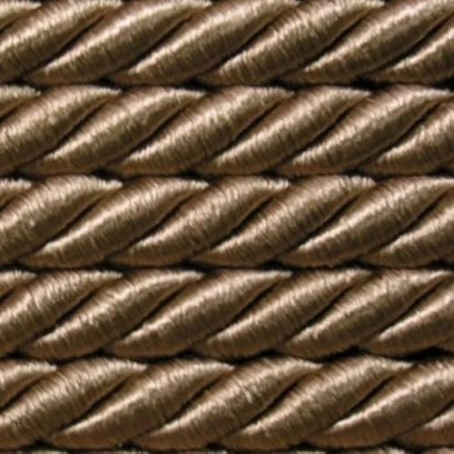 ab 5m Dekokordel Ø8mm breit Farbauswahl 5m-10m-15m uzw. Satinkordel Atlasschnur Geflochten Möbelkordel f.Kissen (DE) (Beige) von Generic