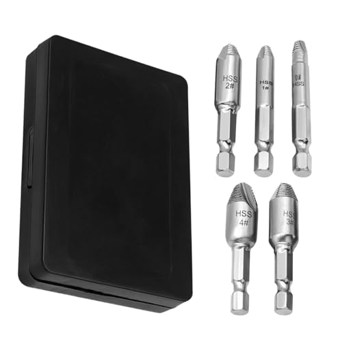 beschädigtes Schraubenausdreher-Set, 5-teiliges Greifwerkzeug zum Entfernen beschädigter Bolzen, einfacher Schraubenausdreher-Set, Entfernungszubehör für Heimwerker, Reparaturen beschädigtes Schraubenausdreher-Set, 5-teiliges Greifwerkzeug zum Entfernen beschädigter Bolzen, einfacher Schraubenausdreher-Set, Entfernungszubehör für Heimwerker, Reparaturen von Generic