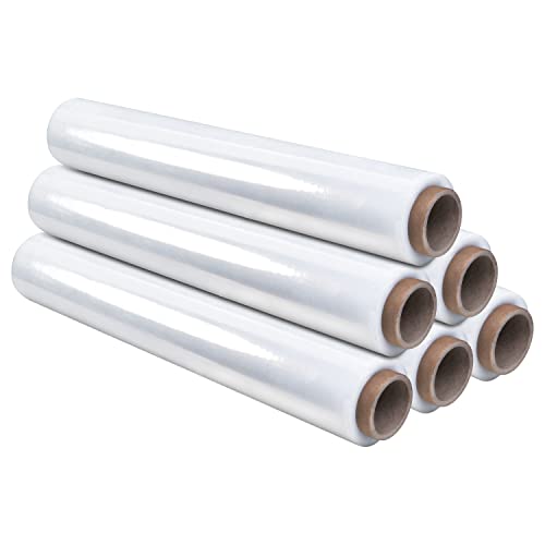 eurofolin Stretchfolie transparent 6 Rollen 17 my 2,1 kg 500 mm breit | Verpackungsfolie auf Rolle | Folie für Möbel | Umzugsfolie Handstretchfolie Palettenfolie | Folie für Umzug eurofolin Stretchfolie transparent 6 Rollen 17 my 2,1 kg 500 mm breit | Verpackungsfolie auf Rolle | Folie für Möbel | Umzugsfolie Handstretchfolie Palettenfolie | Folie für Umzug von Generic