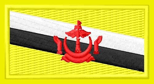 flagge brunei patch aufnäher parche bordado brodé patche écusson toppa ricamata flagge brunei patch aufnäher parche bordado brodé patche écusson toppa ricamata von Generic