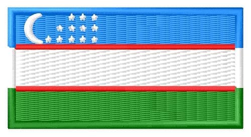 flagge usbekistan patch aufnäher parche bordado brodé patche écusson toppa ricamata von Generic