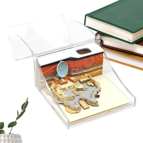 -klebriges Notizbuch, Notizblock - Sticky Notes Papier Kunst Kunst-Pads | Nette Haftnotizen, kreative Desktop-Dekorationen für Schlafzimmer, Wohnzimmer, Vitrine, Schreibtisch, Schule, Spitze von Generic