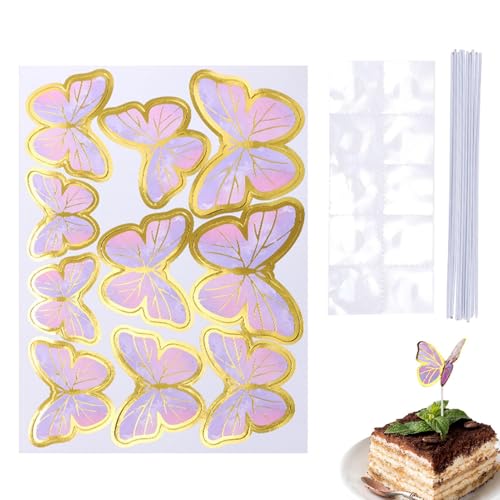 10 x realistische Schmetterlings-Aufsätze – elegante Kuchendekoration für besondere Anlässe | zarte Papierflügel für Verlobung, Abschlussfeier und Hochzeitstorte | Dekoration 10 x realistische Schmetterlings-Aufsätze – elegante Kuchendekoration für besondere Anlässe | zarte Papierflügel für Verlobung, Abschlussfeier und Hochzeitstorte | Dekoration von Genérico