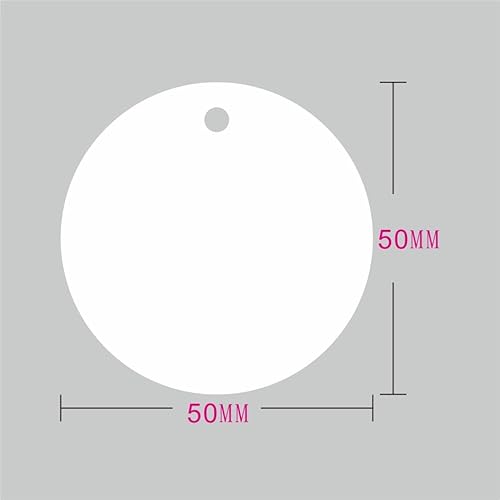 100 Stück, farbige runde Kunststoff-Tag, Kunststoffseil, PVC-Kunststoffkarte, blank wasserdicht, Etiketten, Stoffetiketten, PVC-Hänge-Etiketten, Weiß, 100 Stück 100 Stück, farbige runde Kunststoff-Tag, Kunststoffseil, PVC-Kunststoffkarte, blank wasserdicht, Etiketten, Stoffetiketten, PVC-Hänge-Etiketten, Weiß, 100 Stück von Genérico