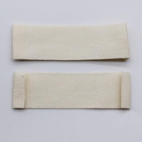 100 Stück DIY blank beige Baumwolletikett, bedrucktes Baumwolletikett, handgemachtes Etikett, DIY Etiketten (1,5 x 5 cm (After Ende)) von Genérico