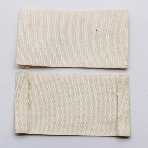 100 Stück DIY blank beige Baumwolletikett, bedrucktes Baumwolletikett, handgemachtes Etikett, DIY Etiketten (3 x 5,5 cm (After Ende)) von Genérico