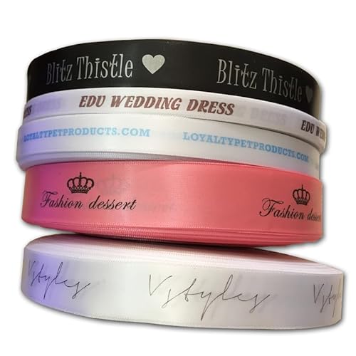 100 Yards individuell bedrucktes Satinband/Geschenkband/Hochzeitsband 100 Yards individuell bedrucktes Satinband/Geschenkband/Hochzeitsband von Genérico