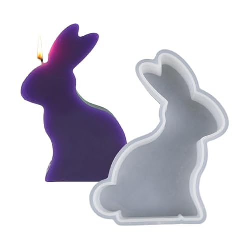 3D-Harzform, Osterhasenform, 3D-Silikon-Kaninchenform, handgefertigte Dekoration mit weicher Textur, für , Seife, Gips, Epoxidharz und 3D-Harzform, Osterhasenform, 3D-Silikon-Kaninchenform, handgefertigte Dekoration mit weicher Textur, für , Seife, Gips, Epoxidharz und von Genérico