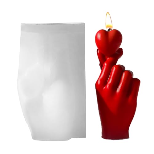 3D-Herzform, antihaftbeschichtete Herz-Kerzenform, Valentinstagsharz, weiche Kerzenform für Epoxidharz, Gips, langlebige Seife 3D-Herzform, antihaftbeschichtete Herz-Kerzenform, Valentinstagsharz, weiche Kerzenform für Epoxidharz, Gips, langlebige Seife von Genérico