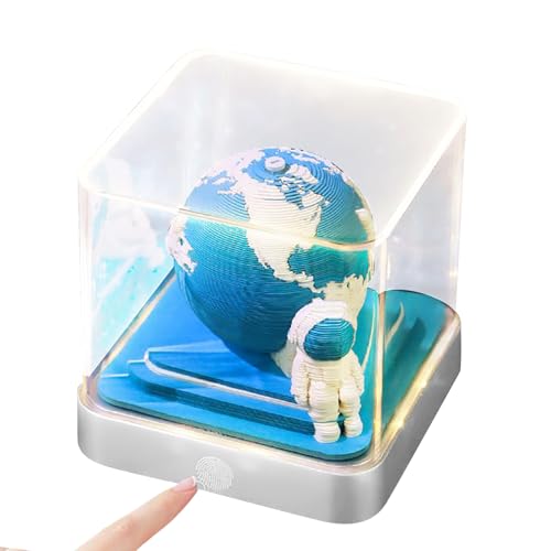 3D Kalender 2026 - Time Piece Kalender | Notizblock mit Papiergravur | Lustiger Notizblock mit 3D Papierprägung zum Dekorieren von Arbeit, , Schreibtisch von Genérico