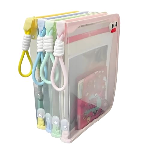 4 transparente Dokumentenmappe, große Kapazität, Aktenordner, transparenter Ordner mit Reißverschluss, robuste Schreibwaren-Tasche 4 transparente Dokumentenmappe, große Kapazität, Aktenordner, transparenter Ordner mit Reißverschluss, robuste Schreibwaren-Tasche von Genérico