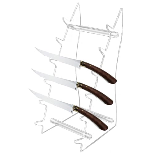 Acryl-Messerständer – Messerhalter aus Acryl, transparente Aufbewahrung, 6-stöckiges Messerregal mit glatten, platzsparenden Oberflächen, transparenter Ständer Acryl-Messerständer – Messerhalter aus Acryl, transparente Aufbewahrung, 6-stöckiges Messerregal mit glatten, platzsparenden Oberflächen, transparenter Ständer von Genérico