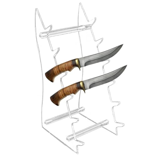 Acryl-Ständer, transparenter Messerhalter, Geburtstagsgeschenk, 6-stöckiges Messerregal mit glatten Oberflächen, platzsparend für Jue-Zimmer Acryl-Ständer, transparenter Messerhalter, Geburtstagsgeschenk, 6-stöckiges Messerregal mit glatten Oberflächen, platzsparend für Jue-Zimmer von Genérico