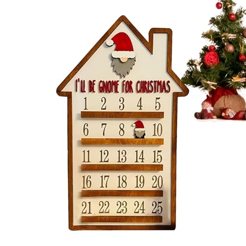 Adventskalender aus Holz | Countdown-Kalender aus Holz mit Kaminhaus Motiv für Weihnachten, kreative Wanddekoration mit abnehmbarem Weihnachtsmann, Weihnachtskalender Deko Adventskalender aus Holz | Countdown-Kalender aus Holz mit Kaminhaus Motiv für Weihnachten, kreative Wanddekoration mit abnehmbarem Weihnachtsmann, Weihnachtskalender Deko von Genérico