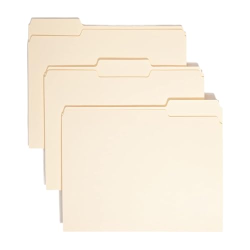 Aktenordner – 1/3 Papiermappen – 100 Stück Schule Versorgung Dokumentenorganizer für Büro Geschäftsvertrag Arbeitsablauf Rechnungen zu Hause von Genérico