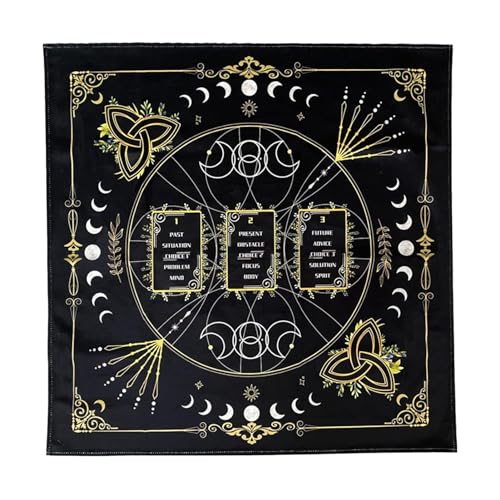 Altar-Stoff, Tarotkartenstoff, Tarot-Deck-Tischdecke, quadratisch, Tarot-Karten-Wahrsager-Tischdecke, dicker Samt, für Höhle, Camping, Wanddekoration, Cocin von Genérico