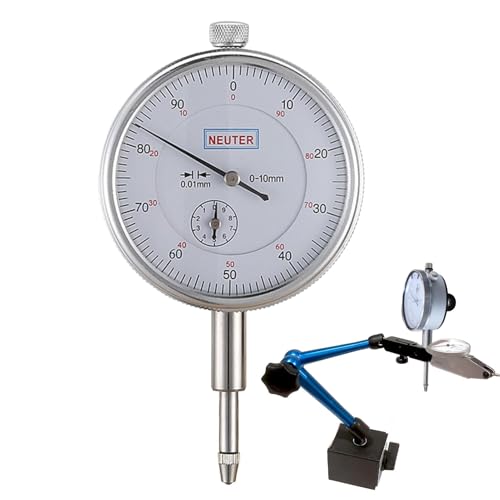 Anzeige der Zifferblätter mit Zeiger, 0-10 mm, Tiefenmessgerät mit Zeiger, 0,01 mm Präzisionstabelle mit Zeiger von Genérico