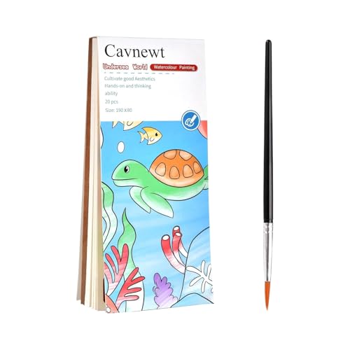 Aquarellbuch | Aquarell-Malset für Kinder – Skizzenbuch mit Prinzessinnen und Tieren, mit Markern und kleinem Block für Künstler zu Hause und auf Reisen von Genérico