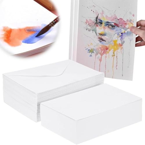 Aquarellkarten in : Umschläge, Malerei | 25 Karten aus Aquarellpapier in stabilem faltbarem Aquarellkarton 12,7 x 17,8 cm für Geburtstag Aquarellkarten in : Umschläge, Malerei | 25 Karten aus Aquarellpapier in stabilem faltbarem Aquarellkarton 12,7 x 17,8 cm für Geburtstag von Genérico