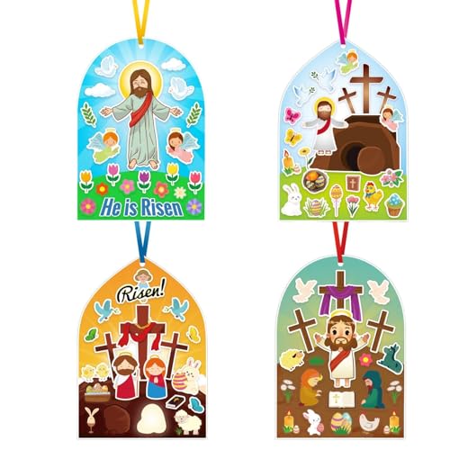 -Aufkleber, 36-teiliges Set, religiöse Kriegswerke, Christian Jesus Craft, Christian Nativity Religious Religious Religions, für -Party-Zubehör von Genérico