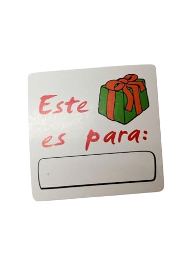 Aufkleber für Geschenke, "This Gift is f": 500 Stück, 38 x 38 mm, weiß und rot (A990234) von Genérico
