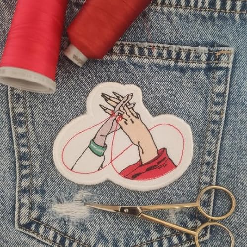 Aufnäher, 100 % bestickt, inspiriert von Anime, Fan Art, roter Faden, 10 cm x 8 cm Aufnäher, 100 % bestickt, inspiriert von Anime, Fan Art, roter Faden, 10 cm x 8 cm von Genérico