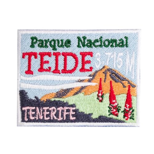 Aufnäher Nationalpark Teide Teneriffa - 7 cm x 5,5 cm - Stickerei zum Aufbügeln Aufnäher Nationalpark Teide Teneriffa - 7 cm x 5,5 cm - Stickerei zum Aufbügeln von Genérico