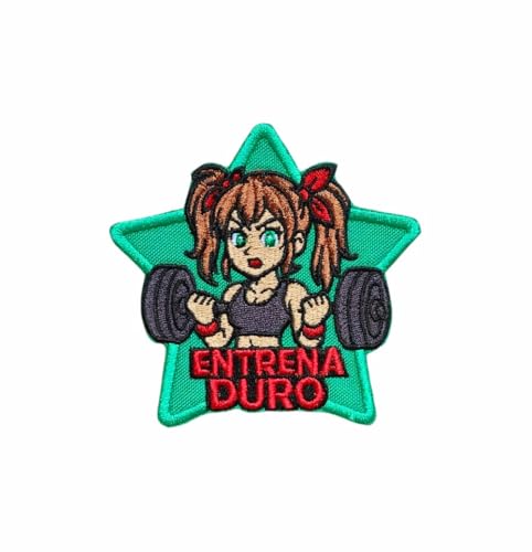 Aufnäher für Fitnessstudio für Herren und Damen, Fitness-Designs, Cross-Training, für Rucksäcke und Sportbekleidung, 1 Stück, 8 cm x 7 cm, Grün Aufnäher für Fitnessstudio für Herren und Damen, Fitness-Designs, Cross-Training, für Rucksäcke und Sportbekleidung, 1 Stück, 8 cm x 7 cm, Grün von Genérico