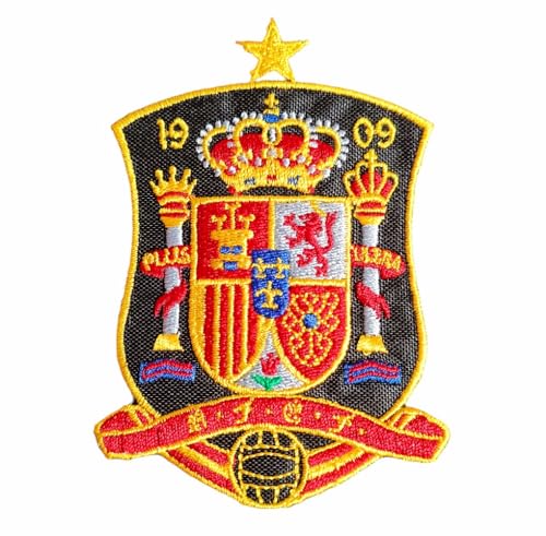 Aufnäher zum Aufbügeln oder Nähen, Bügelbilder, 1 Stück, bestickt, 10 cm x 8 cm, Spanien Aufnäher zum Aufbügeln oder Nähen, Bügelbilder, 1 Stück, bestickt, 10 cm x 8 cm, Spanien von Genérico