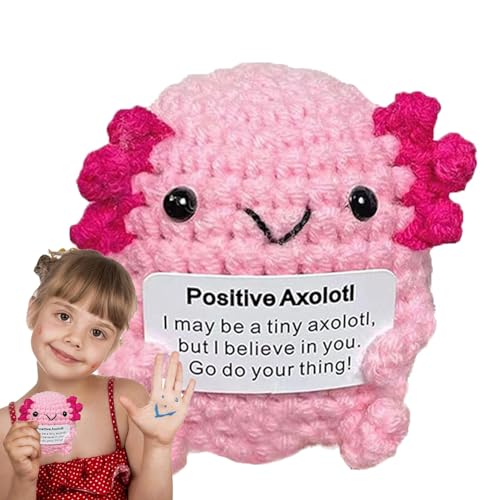 Axolotl Häkelnadel, handgefertigt, Häkeln, Axolotl , unterstützende Puppe, niedliches und einzigartiges kreatives Strickspielzeug für Geburtstag, Zimmerdekoration Axolotl Häkelnadel, handgefertigt, Häkeln, Axolotl , unterstützende Puppe, niedliches und einzigartiges kreatives Strickspielzeug für Geburtstag, Zimmerdekoration von Genérico