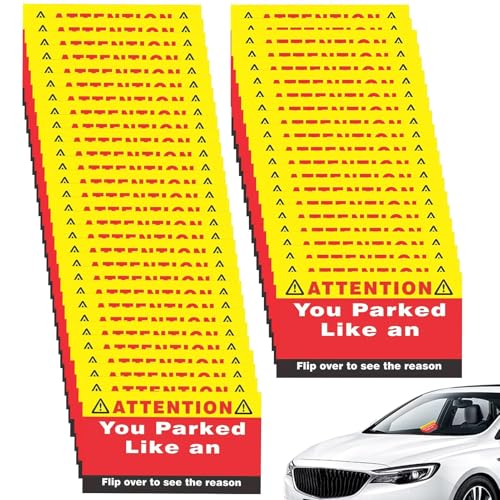Bad Parking Stickers Parkplatzaufkleber | Funny Parking Note | 50 x Funny You Parked Like An Cards, Bad Parking Notes Business Cards, Prank, Joke, Car Accessories Prank Stuff Bad Parking Stickers Parkplatzaufkleber | Funny Parking Note | 50 x Funny You Parked Like An Cards, Bad Parking Notes Business Cards, Prank, Joke, Car Accessories Prank Stuff von Genérico