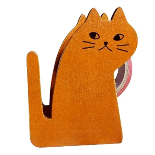 Bandschneider aus Holz, Spender für schweres Klebeband, multifunktionales Verpackungsband, 8,7 x 7 x 3,7 cm, lebendiger Klebebandspender für Schlafzimmer, Wohnzimmer Bandschneider aus Holz, Spender für schweres Klebeband, multifunktionales Verpackungsband, 8,7 x 7 x 3,7 cm, lebendiger Klebebandspender für Schlafzimmer, Wohnzimmer von Genérico
